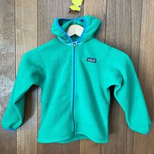 Patagonia Kids Teal Fleece Hoodie
